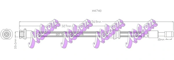 Flexible de frein KAWE H4740