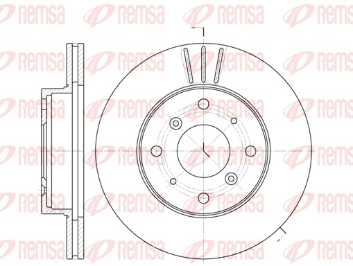 Disque de frein REMSA 6225.10