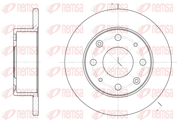 Disque de frein REMSA 6015.00