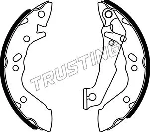 Jeu de mâchoires de frein TRUSTING 046.202