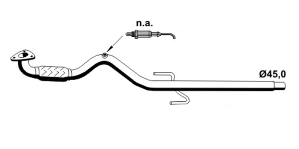 Tuyau d'échappement VEGAZ GmbH OR-316ERNS