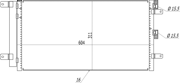 Condenseur, climatisation HART 614 539