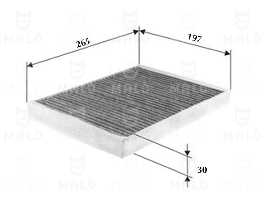 Filtre, air de l'habitacle AKRON-MALÒ 1530252