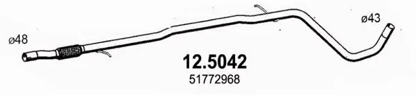 Tuyau d'échappement ASSO 12.5042