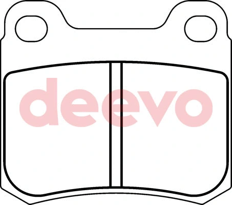Kit de plaquettes de frein, frein à disque DEEVO BP60640