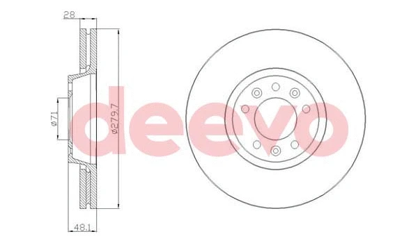Disque de frein DEEVO BD19300