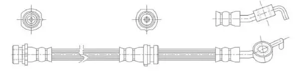 Flexible de frein Technika 44656