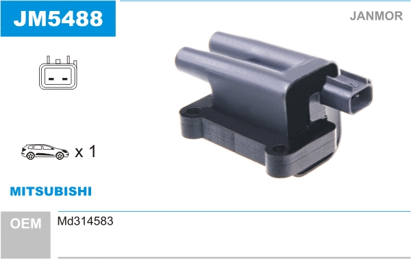Bobine d'allumage JANMOR JM5488