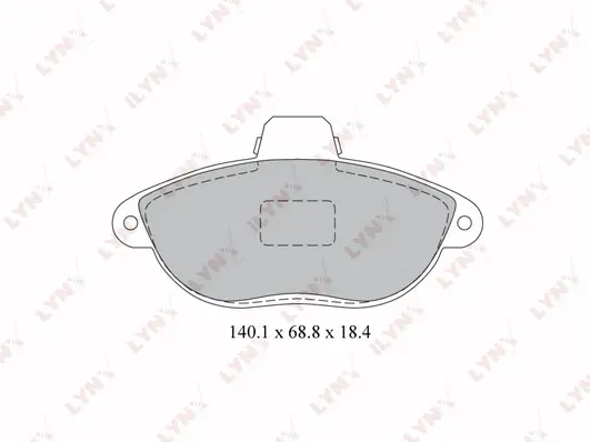 Kit de plaquettes de frein, frein à disque LYNXAUTO BD-2213