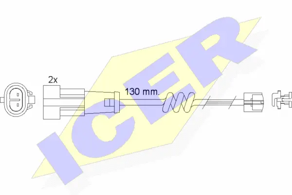 Contact d'avertissement, usure des plaquettes de frein ICER 610469 E C
