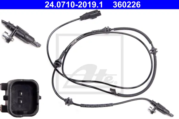 Capteur, vitesse de roue ATE-APAC 24.0710-2019.1