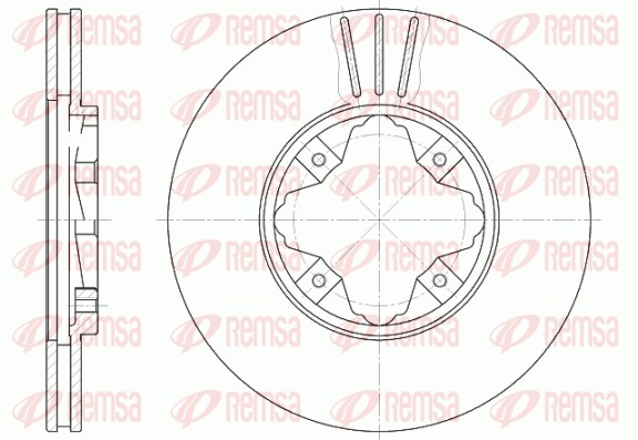 Disque de frein REMSA 6485.10