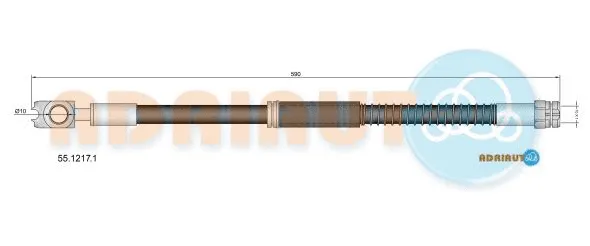 Flexible de frein ADRIAUTO 55.1217.1