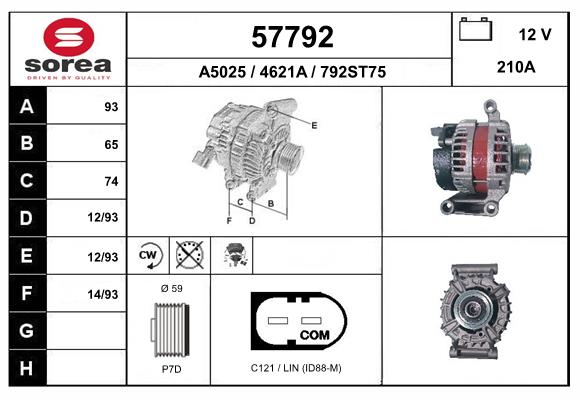 Alternateur EAI 57792
