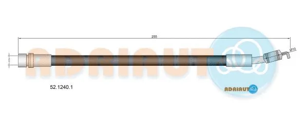 Flexible de frein ADRIAUTO 52.1240.1