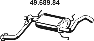 Silencieux arrière EBERSPÄCHER 49.689.84