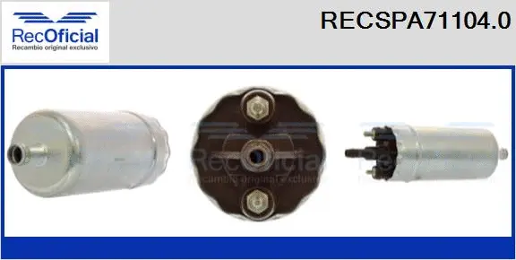 Pompe à carburant RECOFICIAL RECSPA71104.0