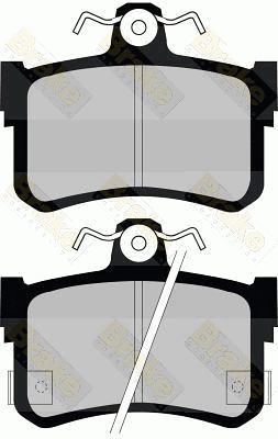 Kit de plaquettes de frein, frein à disque Brake ENGINEERING PA990