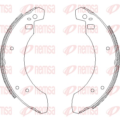 Mâchoire de frein REMSA 4255.00