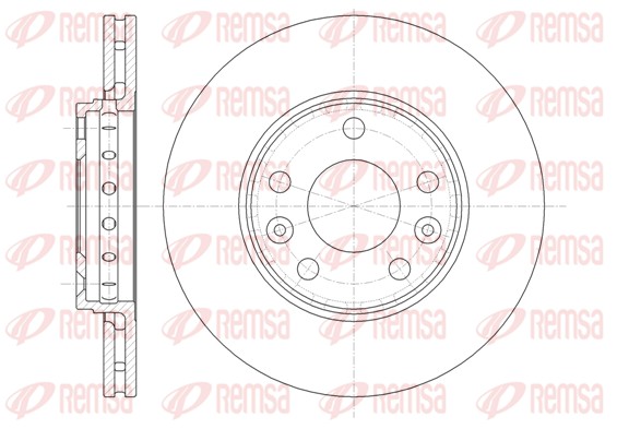 Disque de frein REMSA 61346.10