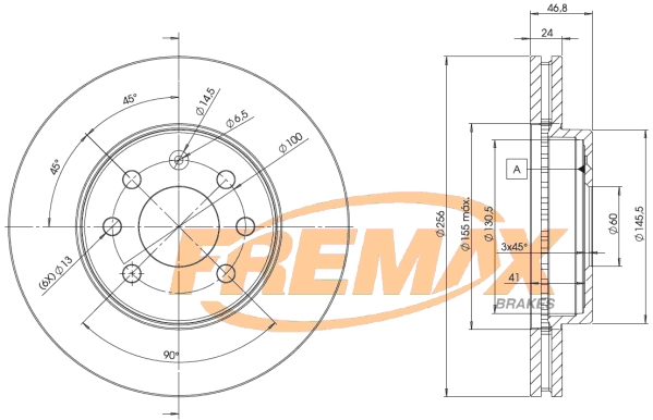 Disque de frein FREMAX BD-2836