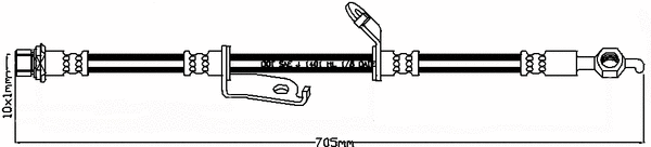 Flexible de frein JURATEK JBH1344R