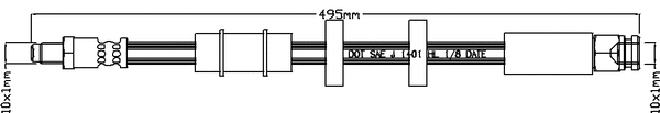 Flexible de frein JURATEK JBH1104
