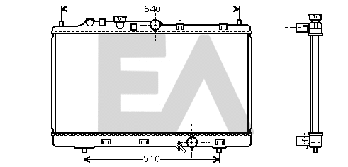 Radiateur, refroidissement du moteur EACLIMA 31R52061