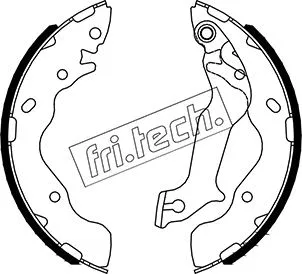 Jeu de mâchoires de frein fri.tech. 1046.233