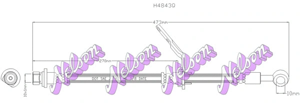 Flexible de frein KAWE H4843Q