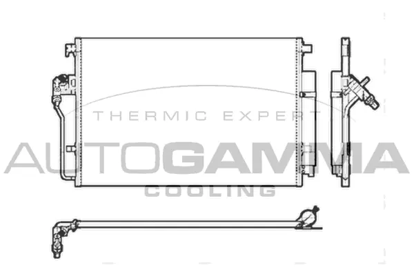 Condenseur, climatisation AUTOGAMMA 104912