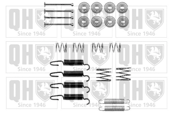 Kit d'accessoires, mâchoires de frein de stationnement QUINTON HAZELL BFK455