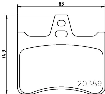 Kit de plaquettes de frein, frein à disque MINTEX MDB1135