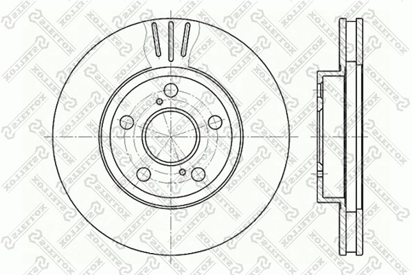 Disque de frein STELLOX 6020-4539V-SX