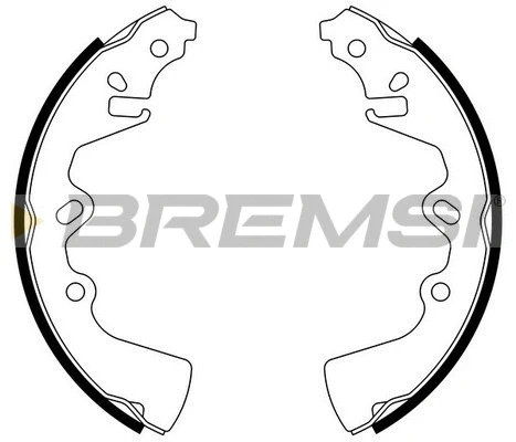 Jeu de mâchoires de frein BREMSI GF0777
