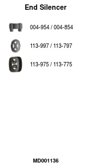 Silencieux arrière FA1 MD001136