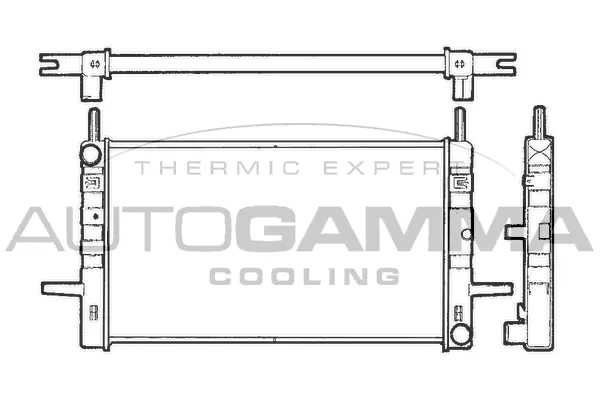 Radiateur, refroidissement du moteur AUTOGAMMA 100374