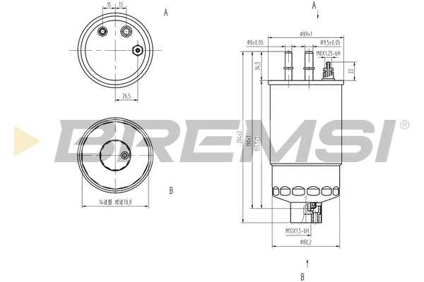 Filtre à carburant BREMSI FE0158