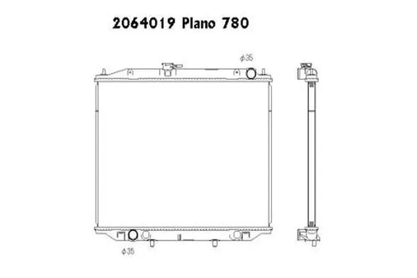 Radiateur, refroidissement du moteur ORDONEZ 2064019