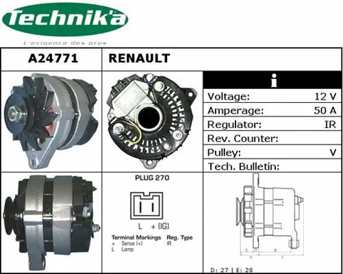 Alternateur Technika A24771