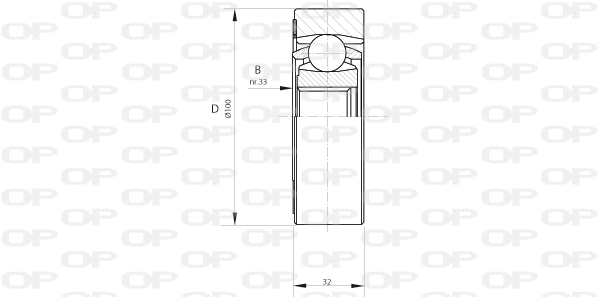 Jeu de joints, arbre de transmission OPEN PARTS CVJ5408.20