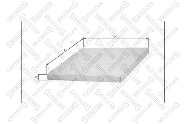 Filtre, air de l'habitacle STELLOX 71-10001-SX