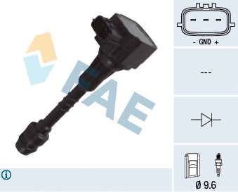 Bobine d'allumage FAE 80370