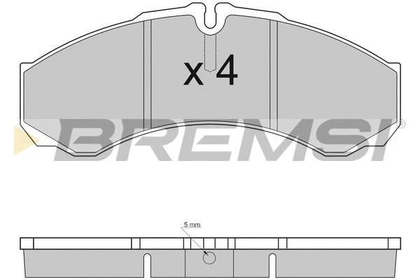 Kit de plaquettes de frein, frein à disque BREMSI BP2925