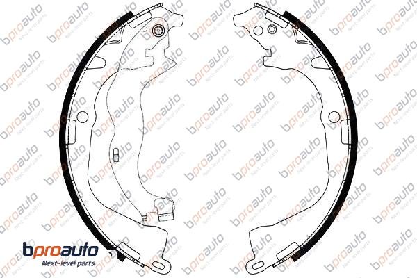 Jeu de mâchoires de frein BPROAUTO 1BP31151AA