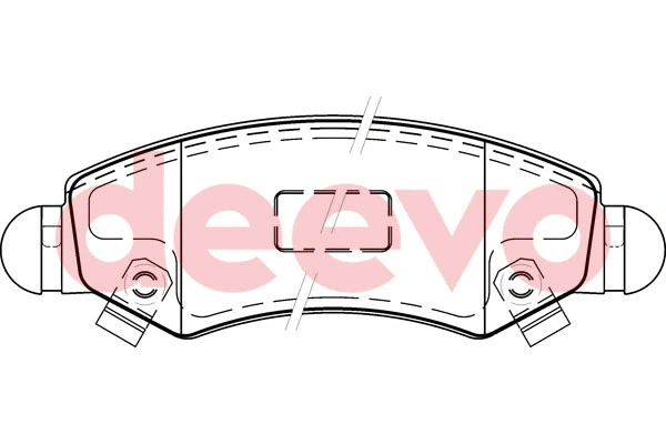 Kit de plaquettes de frein, frein à disque DEEVO BP50720