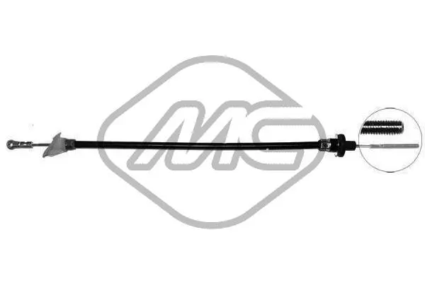 Tirette à câble, commande d'embrayage Metalcaucho 80116