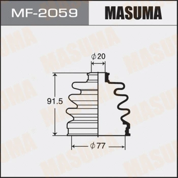 Jeu de joints-soufflets, arbre de commande MASUMA MF-2059
