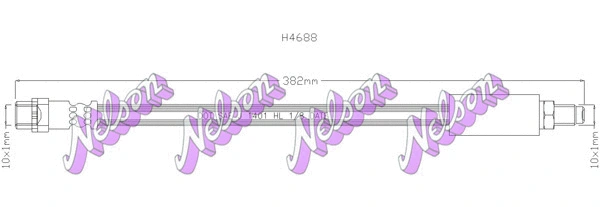 Flexible de frein KAWE H4688