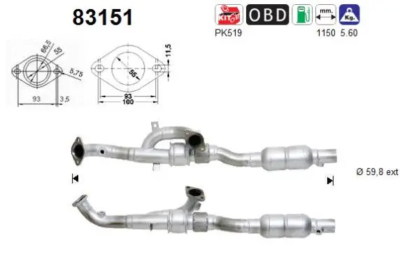 Catalyseur AS 83151